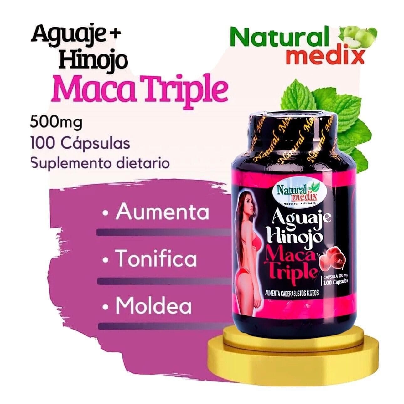 AGUAJE HINOJO MACA TRIPLE COLOMBIA 2