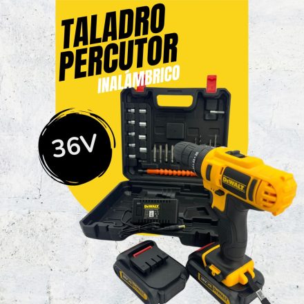 Taladro Inalambrico DeWalt con 2 Baterias de 36V