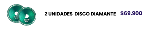 2 UNIDADES DISCO DIAMANTE $69.900