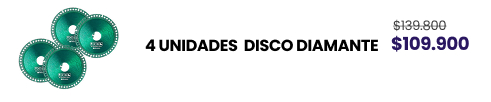4 UNIDADES DISCO DIAMANTE $109.900